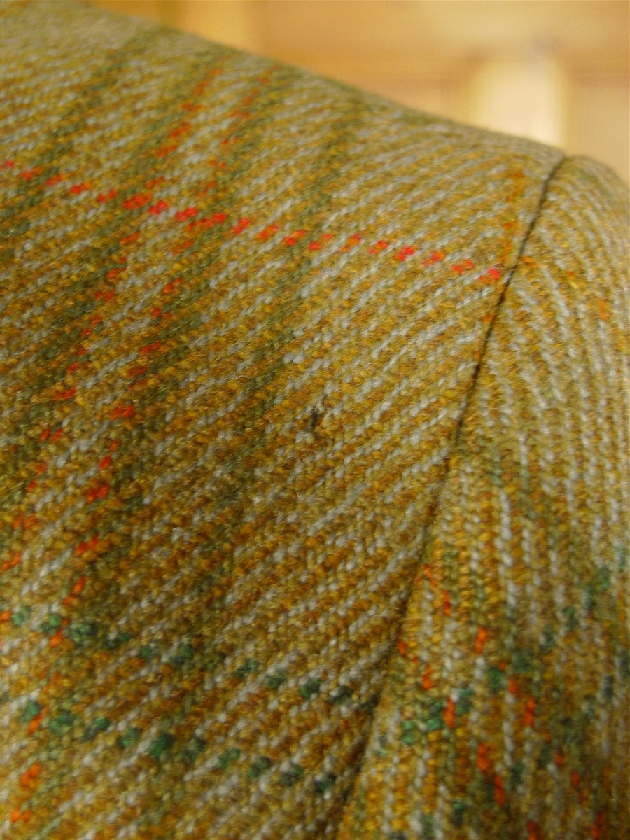 25/0746 vintage british green wp check tweed jacket for goodwood revival 42 short