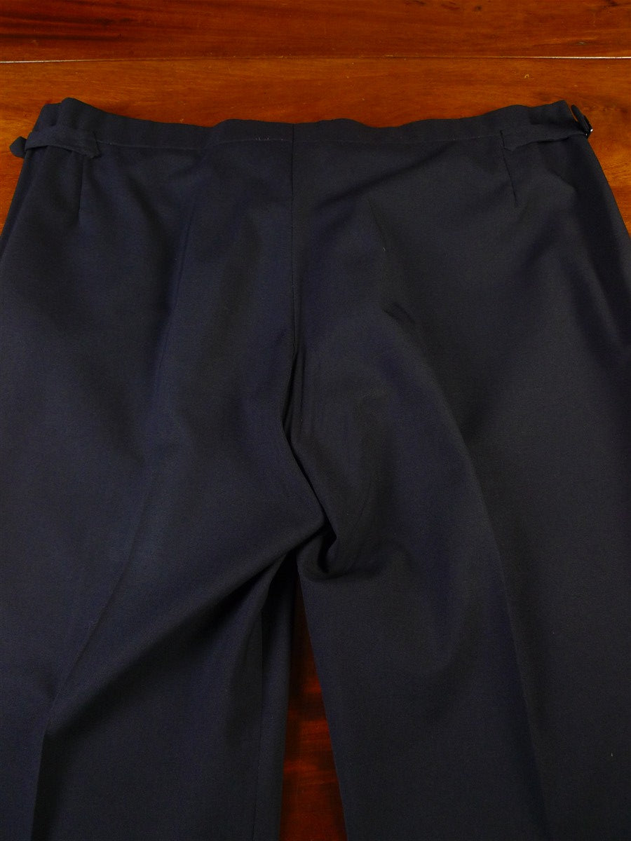 25/0936 vintage anderson & sheppard savile row bespoke midnight blue mohair evening trouser for restoration 42 long