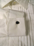 25/0796 near immaculate hilditch & key jermyn st white pleated cotton evening dress shirt 18