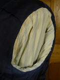 25/0771 vintage anderson & sheppard 1984 savile row bespoke navy blue herringbone wool d/b blazer jacket 44 extra long