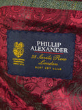 25/0807 phillip alexander 2019 savile row bespoke green wp check tweed jacket w/ gauntlet cuff 42 long