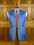 25/0808 immaculate castles city of london bespoke 2011 wool & cashmere grey / blue wp check sports jacket blazer 41 long