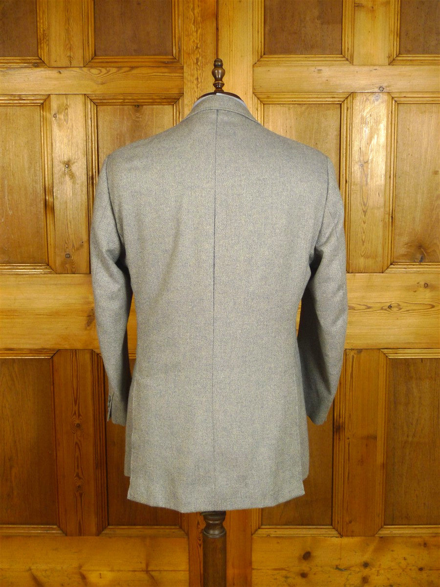 25/0809 richard anderson 2011 savile row bespoke grey cashmere sports jacket blazer 43-44 long
