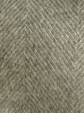 25/0821 zegna italy mongolian cashmere grey herringbone overcoat 42-44 long