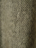 25/0821 zegna italy mongolian cashmere grey herringbone overcoat 42-44 long