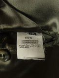 25/0821 zegna italy mongolian cashmere grey herringbone overcoat 42-44 long