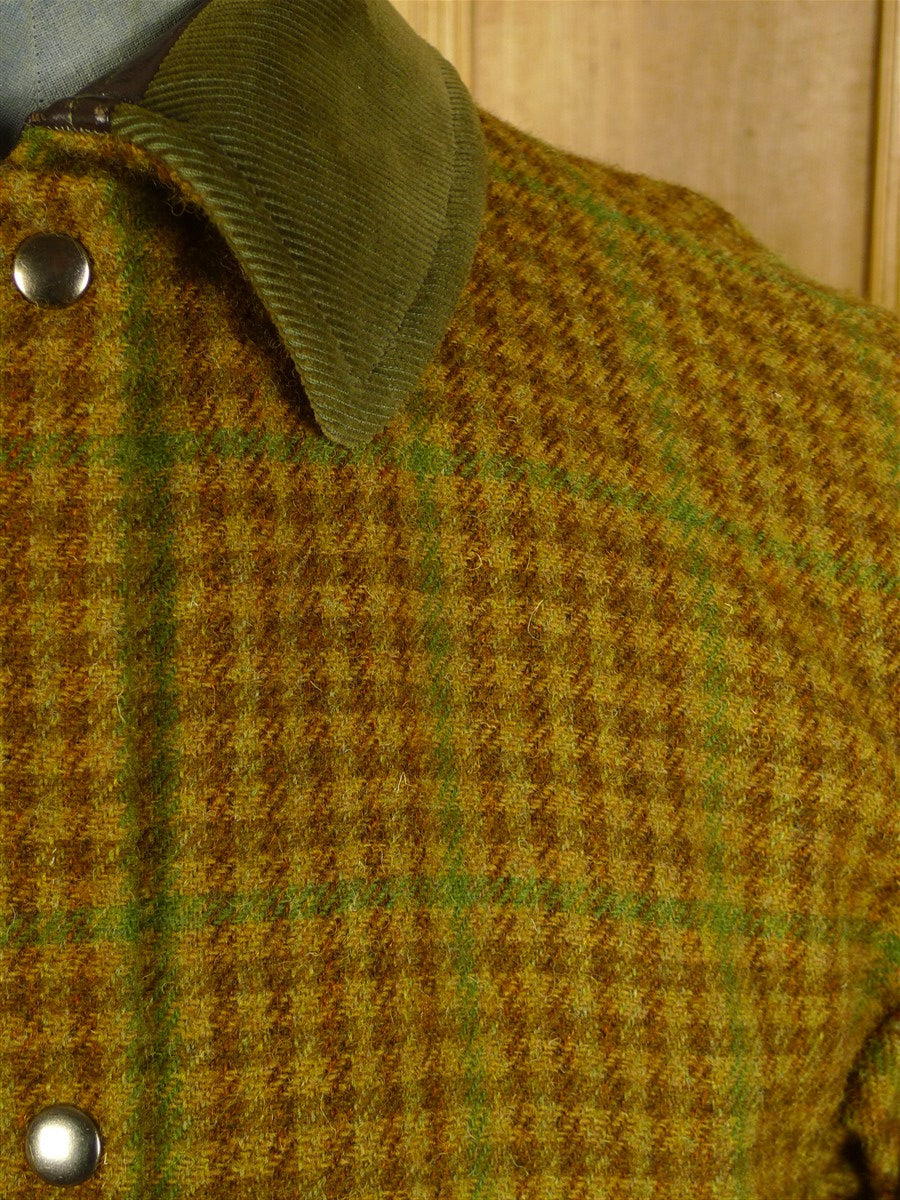25/0823 ladies norton field sports brown / green gun check tweed field coat shooting jacket uk 14