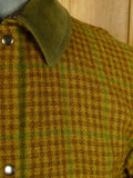 25/0823 ladies norton field sports brown / green gun check tweed field coat shooting jacket uk 14