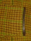 25/0823 ladies norton field sports brown / green gun check tweed field coat shooting jacket uk 14