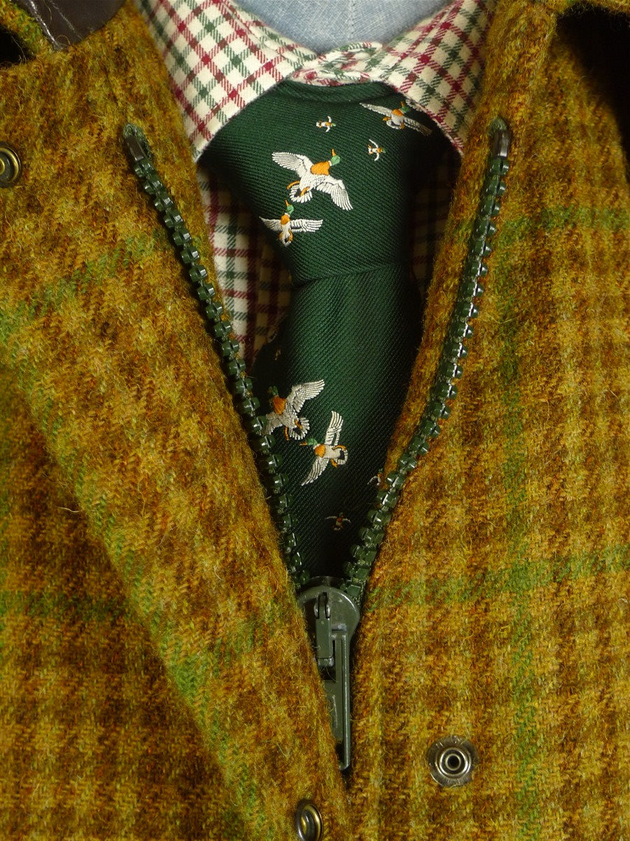 25/0823 ladies norton field sports brown / green gun check tweed field coat shooting jacket uk 14