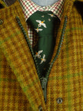 25/0823 ladies norton field sports brown / green gun check tweed field coat shooting jacket uk 14