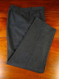 25/0803 immaculate bespoke tailored grey worsted flannel trouser w/ button fly 38