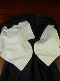 25/0803 immaculate bespoke tailored grey worsted flannel trouser w/ button fly 38
