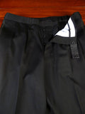 25/0802 immaculate 2010 ward & kruger savile row bespoke black wool evening trouser 39