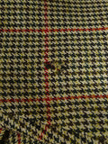 25/0804 vintage savile row bespoke gun check tweed jacket 39-40 long