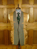 25/0804 vintage savile row bespoke gun check tweed jacket 39-40 long