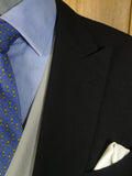 25/0825 immaculate vintage 1987 savile row bespoke black herringbone worsted morning coat 41 long