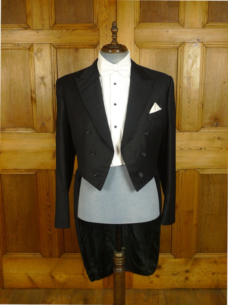 25/0826 castles 2007 city of london bespoke black fine wool evening tailcoat 39 regular to long