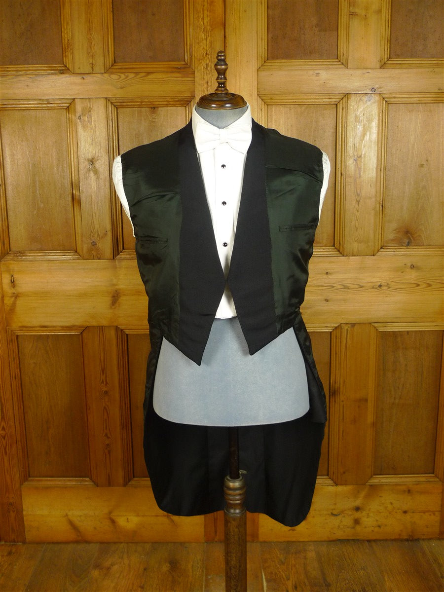 25/0826 castles 2007 city of london bespoke black fine wool evening tailcoat 39 regular to long