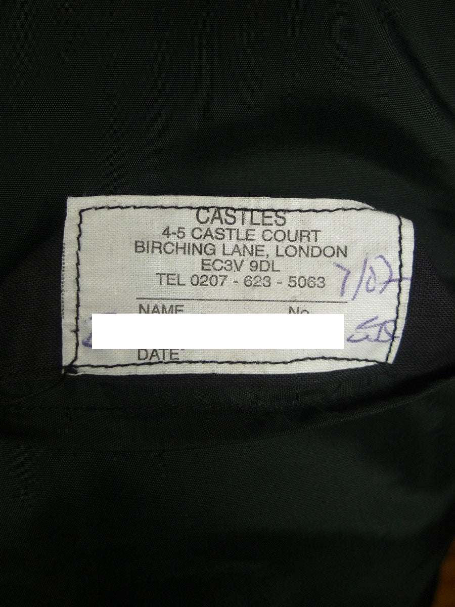 25/0826 castles 2007 city of london bespoke black fine wool evening tailcoat 39 regular to long