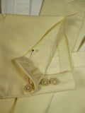 25/0811 vintage city of london bespoke ivory white d/b dinner jacket 41-42 long