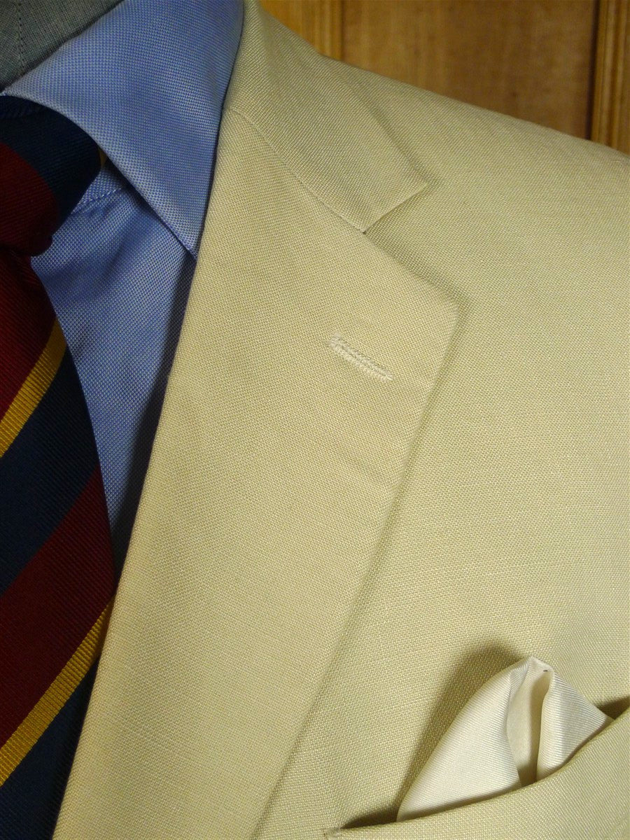 25/0810 vintage hackett london white label cream linen blazer 42 long
