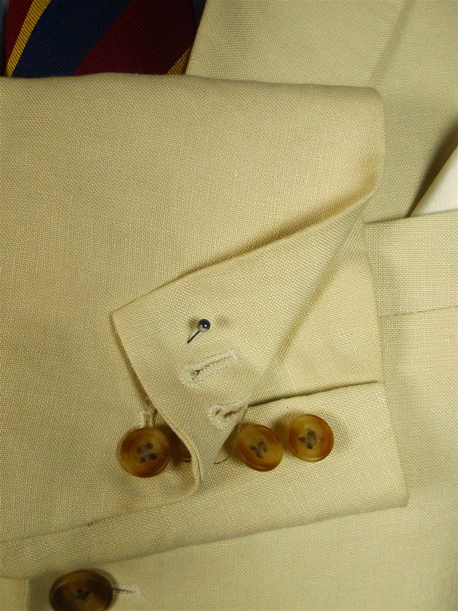 25/0810 vintage hackett london white label cream linen blazer 42 long