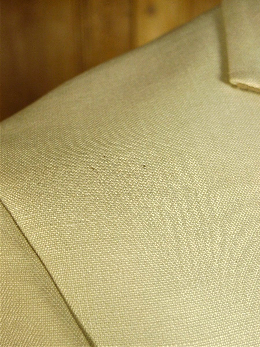 25/0810 vintage hackett london white label cream linen blazer 42 long
