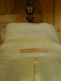 25/0810 vintage hackett london white label cream linen blazer 42 long