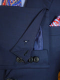25/0812 ward & kruger 2013 savile row bespoke dark teal blue wool & mohair suit 41-42 long