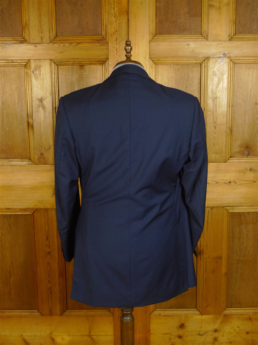 25/0812 ward & kruger 2013 savile row bespoke dark teal blue wool & mohair suit 41-42 long