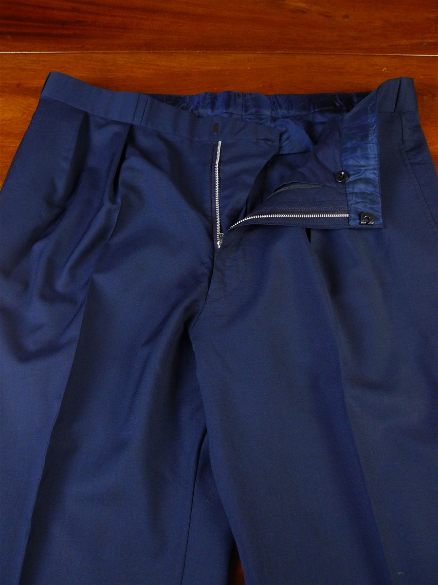 25/0812 ward & kruger 2013 savile row bespoke dark teal blue wool & mohair suit 41-42 long