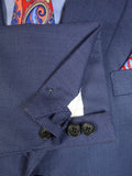 25/0816 redwood & feller 2012 savile row bespoke blue birds-eye weave worsted suit 42 long