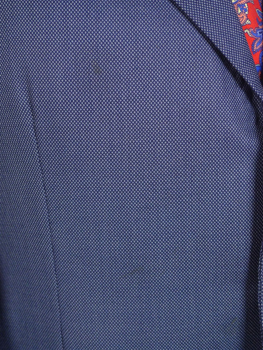 25/0816 redwood & feller 2012 savile row bespoke blue birds-eye weave worsted suit 42 long