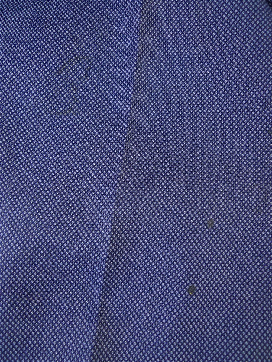 25/0816 redwood & feller 2012 savile row bespoke blue birds-eye weave worsted suit 42 long