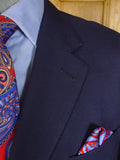 25/0814 ward & kruger 2006 savile row bespoke navy blue mohair suit 42 long