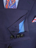 25/0814 ward & kruger 2006 savile row bespoke navy blue mohair suit 42 long