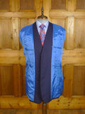 25/0814 ward & kruger 2006 savile row bespoke navy blue mohair suit 42 long
