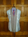 25/0817 meyer & mortimer 2018 savile row bespoke grey / blue prince of wales check worsted flannel suit 40 long