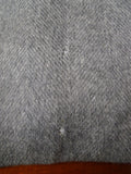 25/0821 zegna italy mongolian cashmere grey herringbone overcoat 42-44 long