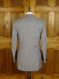 25/0873 vintage hall brothers oxford bespoke grey worsted flannel d/b suit 39 regular