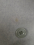 25/0873 vintage hall brothers oxford bespoke grey worsted flannel d/b suit 39 regular