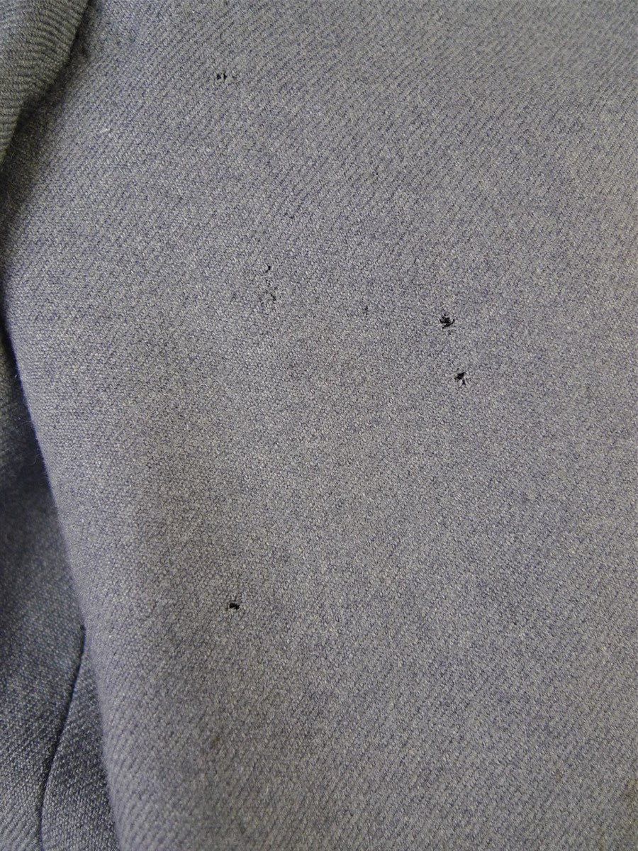 25/0873 vintage hall brothers oxford bespoke grey worsted flannel d/b suit 39 regular