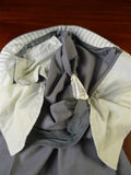 25/0873 vintage hall brothers oxford bespoke grey worsted flannel d/b suit 39 regular