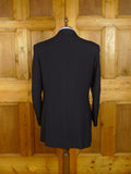 25/0869 vintage 1991 eton bespoke navy blue d/b heavyweight worsted blazer 42-43 long