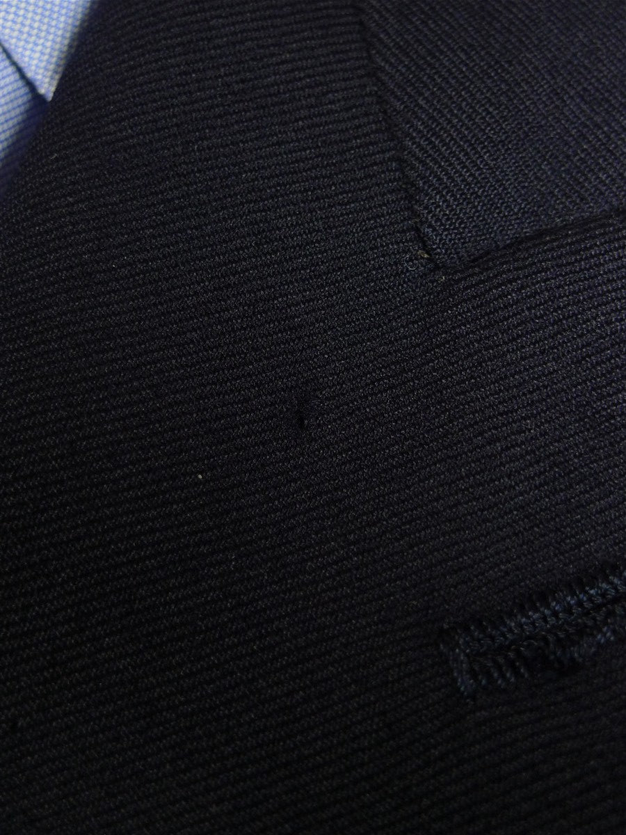 25/0869 vintage 1991 eton bespoke navy blue d/b heavyweight worsted blazer 42-43 long