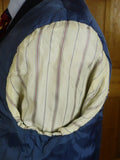 25/0869 vintage 1991 eton bespoke navy blue d/b heavyweight worsted blazer 42-43 long