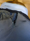 25/0869 vintage 1991 eton bespoke navy blue d/b heavyweight worsted blazer 42-43 long