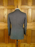 25/0874 vintage city of london bespoke grey nailhead weave 3-piece worsted suit 39 regular