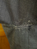 25/0874 vintage city of london bespoke grey nailhead weave 3-piece worsted suit 39 regular